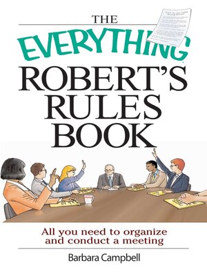 cover image of The Everything Robert's Rules Book
